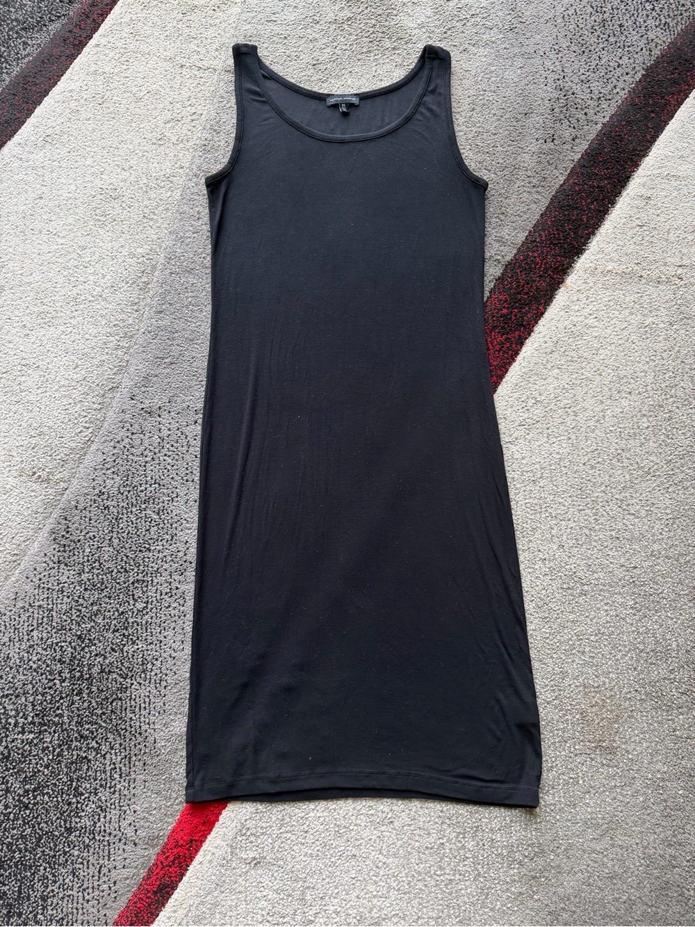 Universal Standard Black Knit Stretchy Slip MIDI Dress